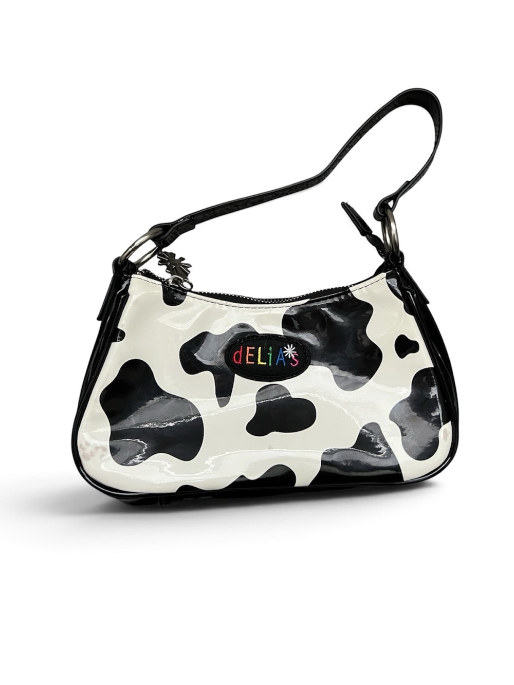 Dolls Kill Delia’s Cow Print Shoulder Bag Y2K